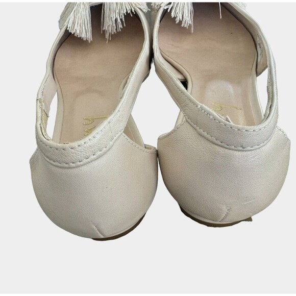 FS NY French Sole Shoes  Leather Ballet Flats Pointed Toe & Bow Size 7.5  NEW - Picture 4 of 7
